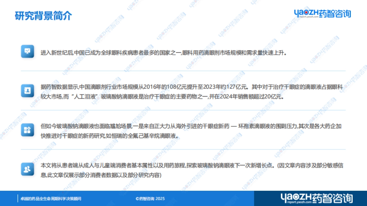 2025玻璃酸钠滴眼液消费者研究分析报告-药智咨询_第3页