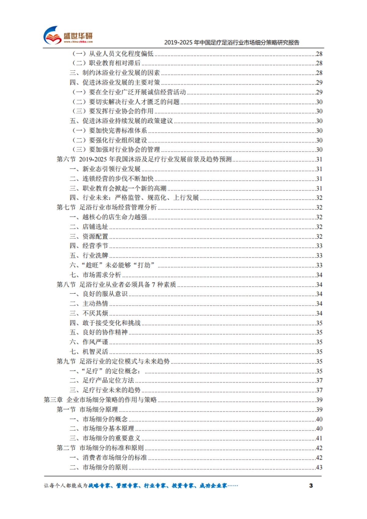 2019-2025年中国足疗足浴行业市场细分策略研究报告_第3页