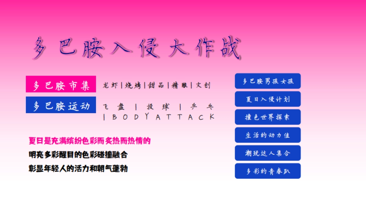 商业购物中心多巴胺潮流运动美食市集「CRUSH 哇塞好食主题」活动策划方案_第5页