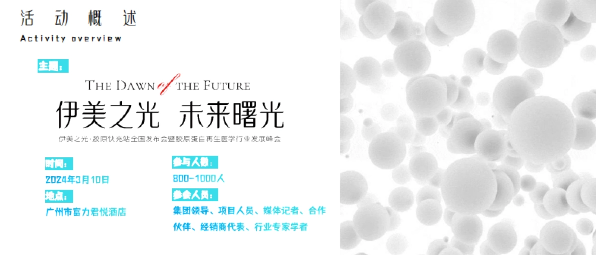 医美品牌伊美之光·胶原快充站全国发布会暨胶原蛋白再生医学行业发展峰会活动策划案_第7页