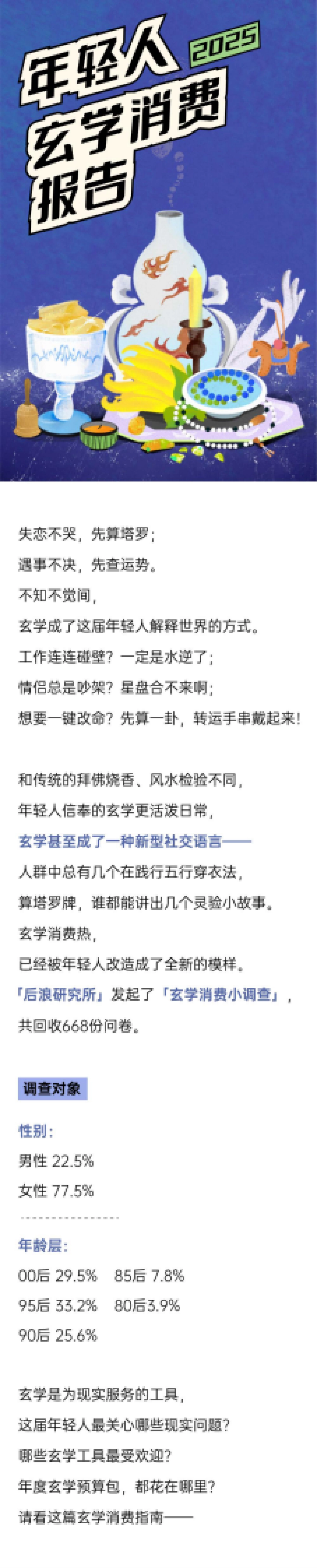 2025年轻人玄学消费报告-后浪研究所_第1页