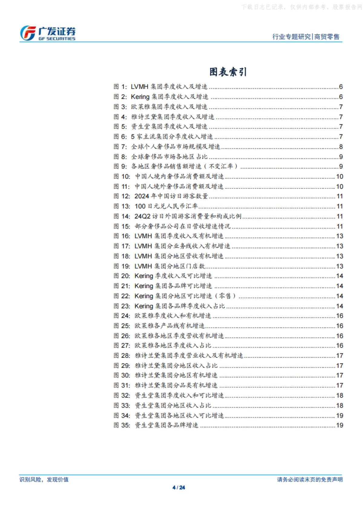 商贸零售行业海外高端品牌观察：2024年全球奢侈品市场普遍承压，日本、南欧、美国表现较好_第4页