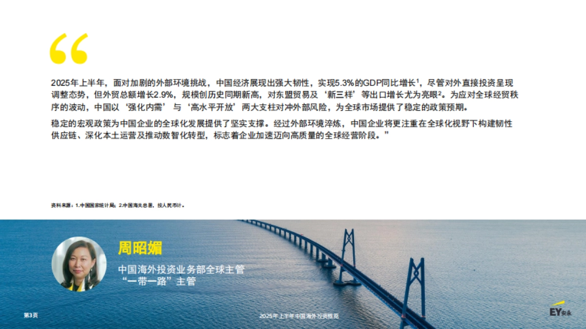 2025年上半年中国海外投资概览报告-EY安永_第3页