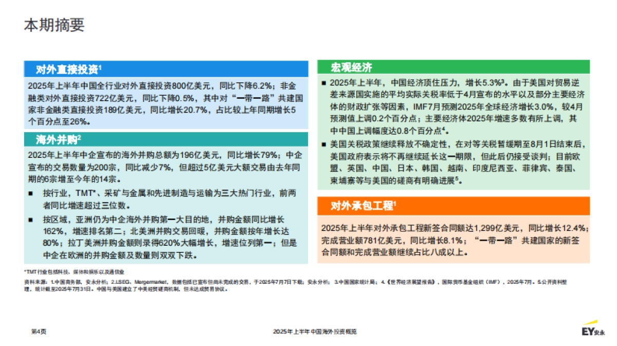 2025年上半年中国海外投资概览报告-EY安永_第4页