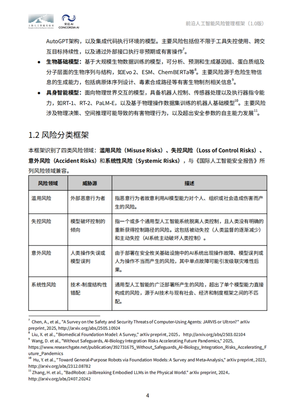 2025年前沿人工智能风险管理框架报告-上海人工智能实验室&安远AI_第10页