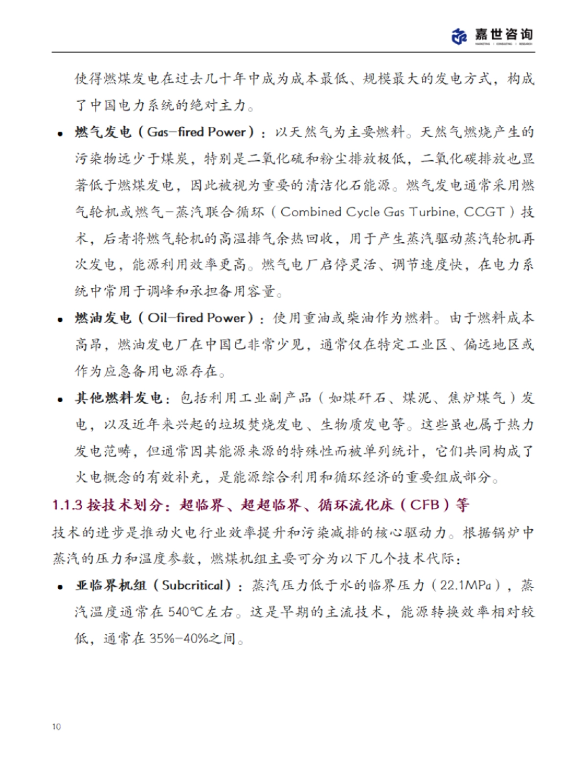 2025年中国火力发电行业现状报告-嘉世咨询_第10页