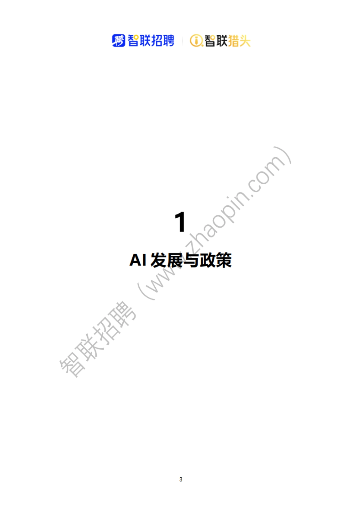 2025中国人工智能产业人才报告-智联猎头_第3页