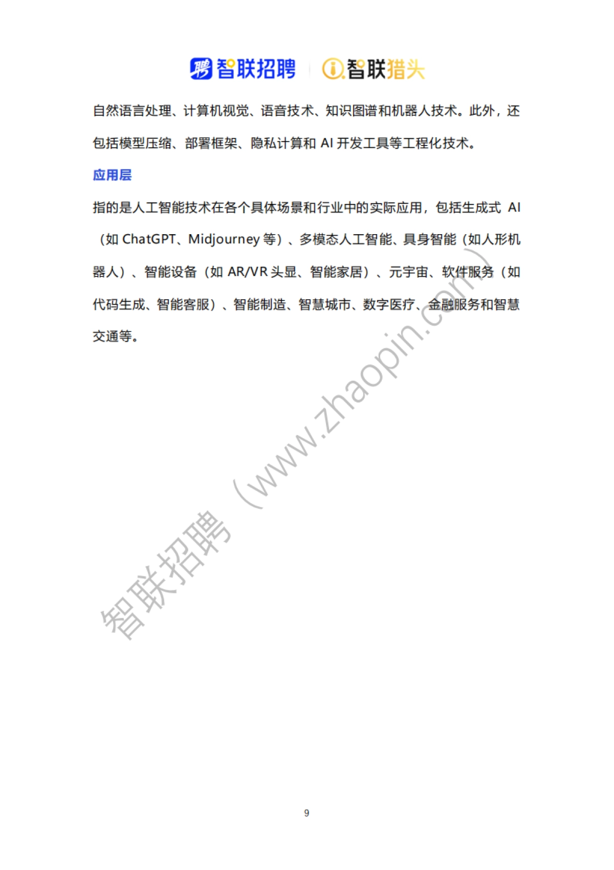 2025中国人工智能产业人才报告-智联猎头_第9页