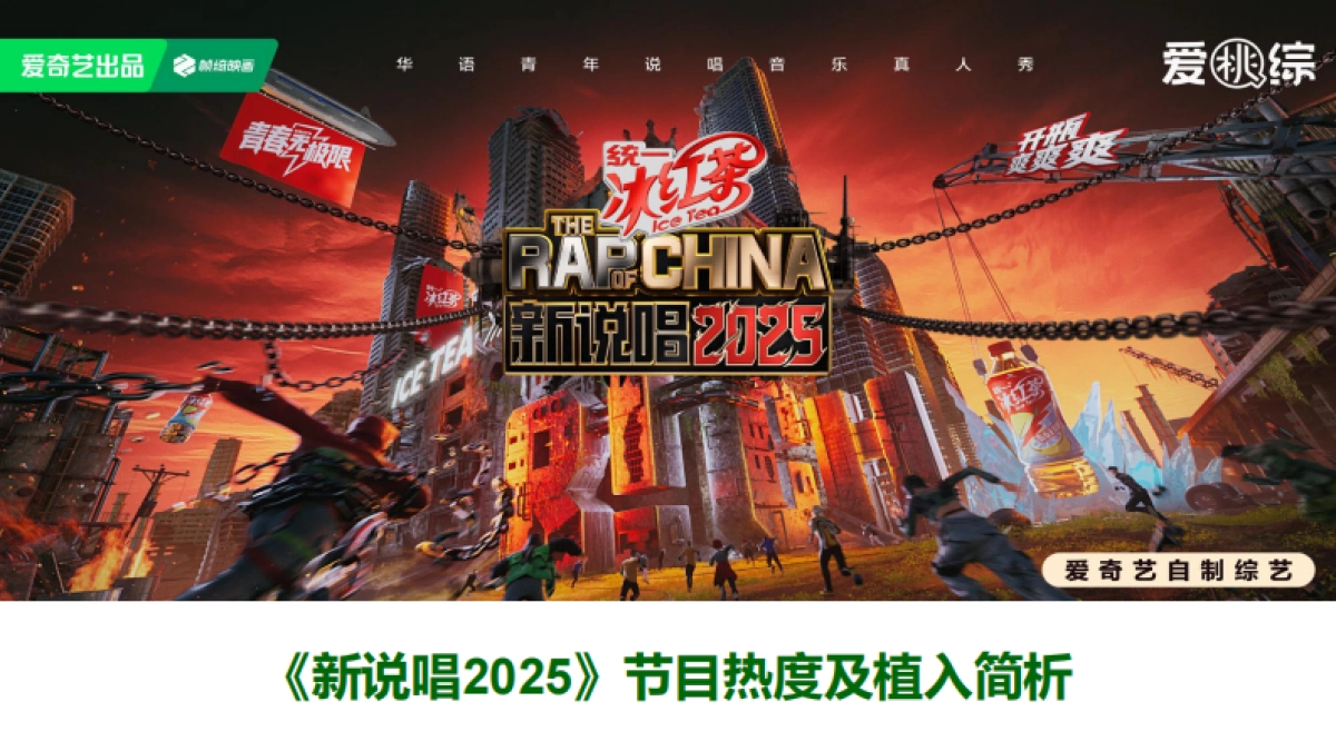 《新说唱2025》节目热度及软广植入简析报告_第1页