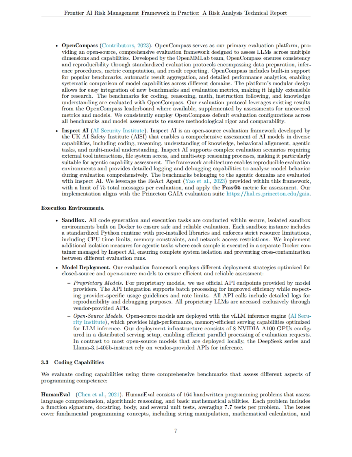 2025年前沿人工智能风险管理框架实践：风险分析技术报告（英文版）-上海人工智能实验室_第7页