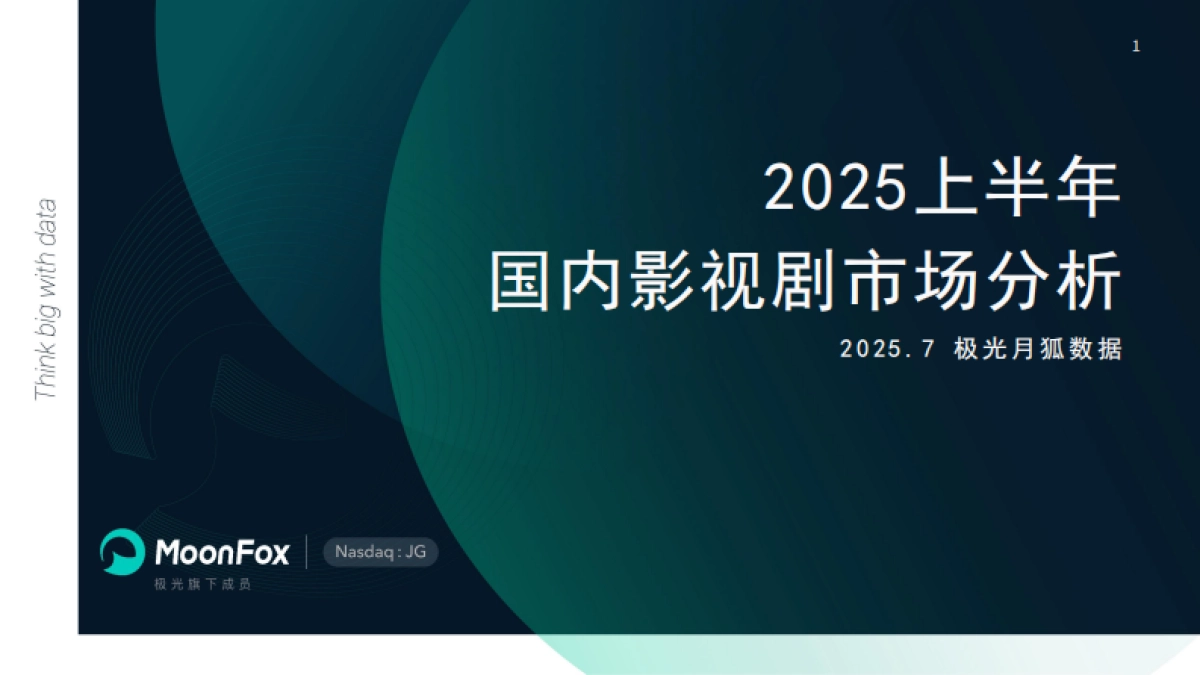 2025上半年国内影视剧市场分析报告-MoonFox月狐数据_第1页