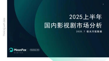 2025上半年国内影视剧市场分析报告-MoonFox月狐数据