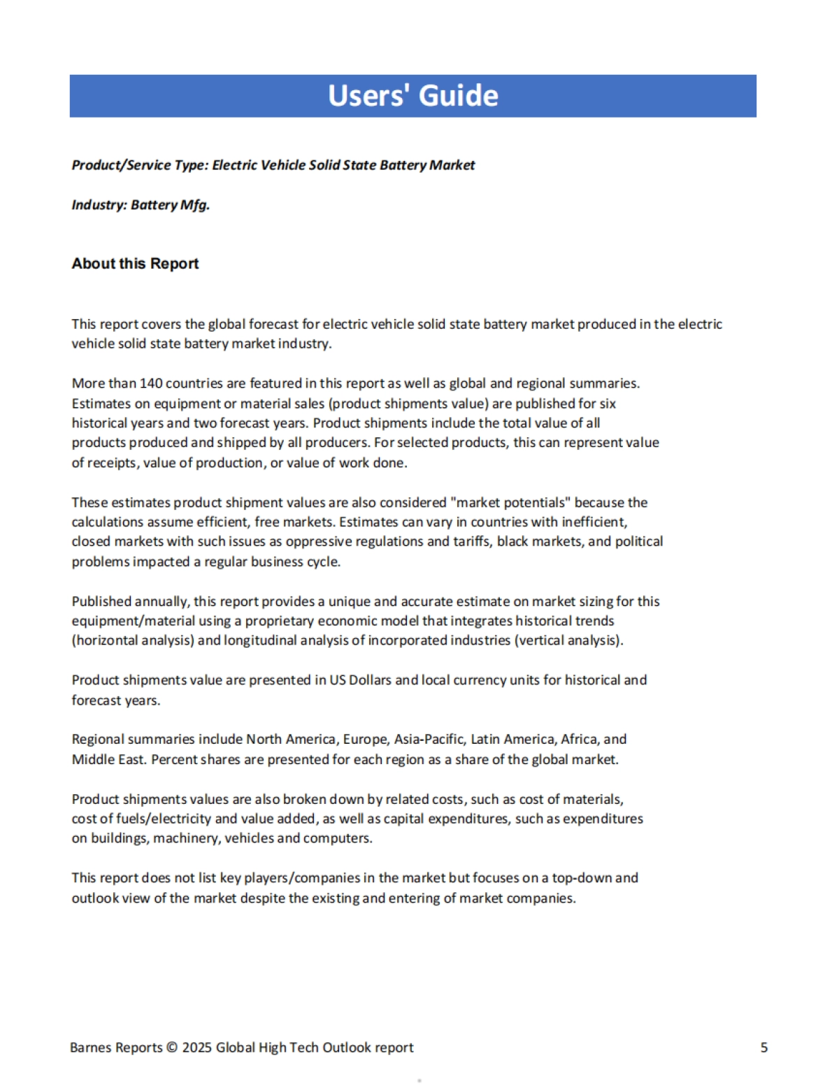 2025年全球电动汽车固态电池市场市场全景分析报告（英文）_第5页