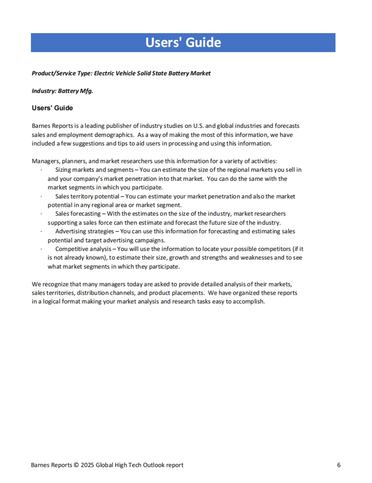 2025年全球电动汽车固态电池市场市场全景分析报告（英文）_第6页