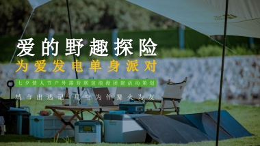 爱的野趣探险为爱发电单身派对七夕情人节户外露营联谊浪漫团建活动策划案