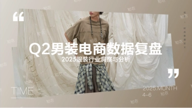 2025年Q2男装电商销售复盘报告-知衣科技