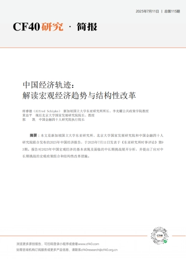 中国经济轨迹： 解读宏观经济趋势与结构性改革