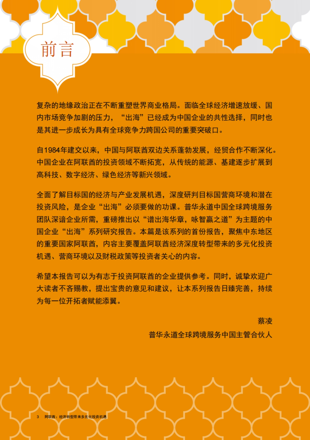 2025中国企业出海系列研究报告-阿联酋经济转型带来多元化投资机遇-普华永道_第4页