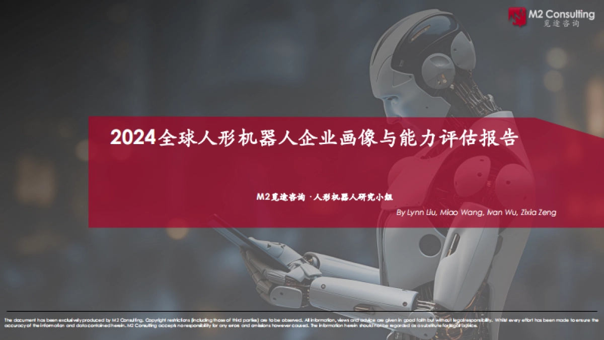 2024全球人形机器人企业画像与能力评估-觅途咨询_第1页