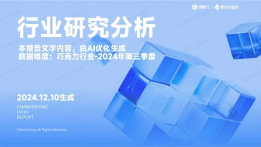 【蝉妈妈】蝉妈妈-蝉魔方：AI报告-巧克力行业研究分析