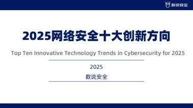 2025年中国网络安全十大创新方向-数说安全