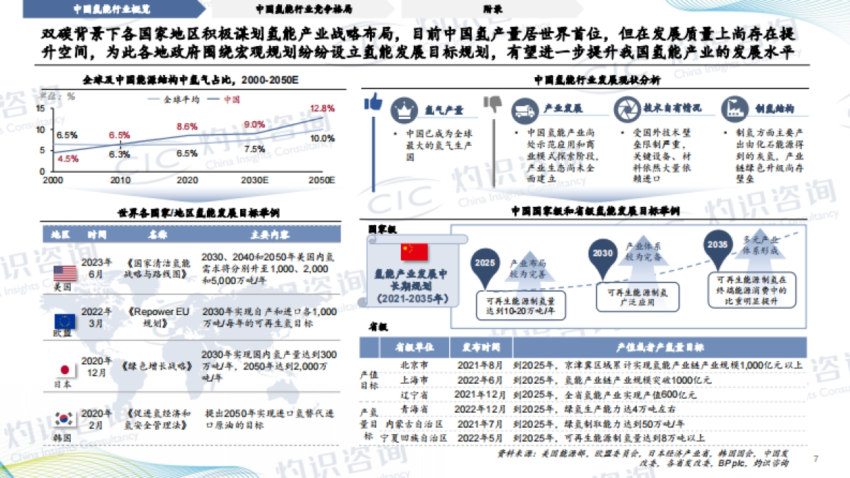 2023中国氢能行业蓝皮书_CIC灼识咨询_第7页