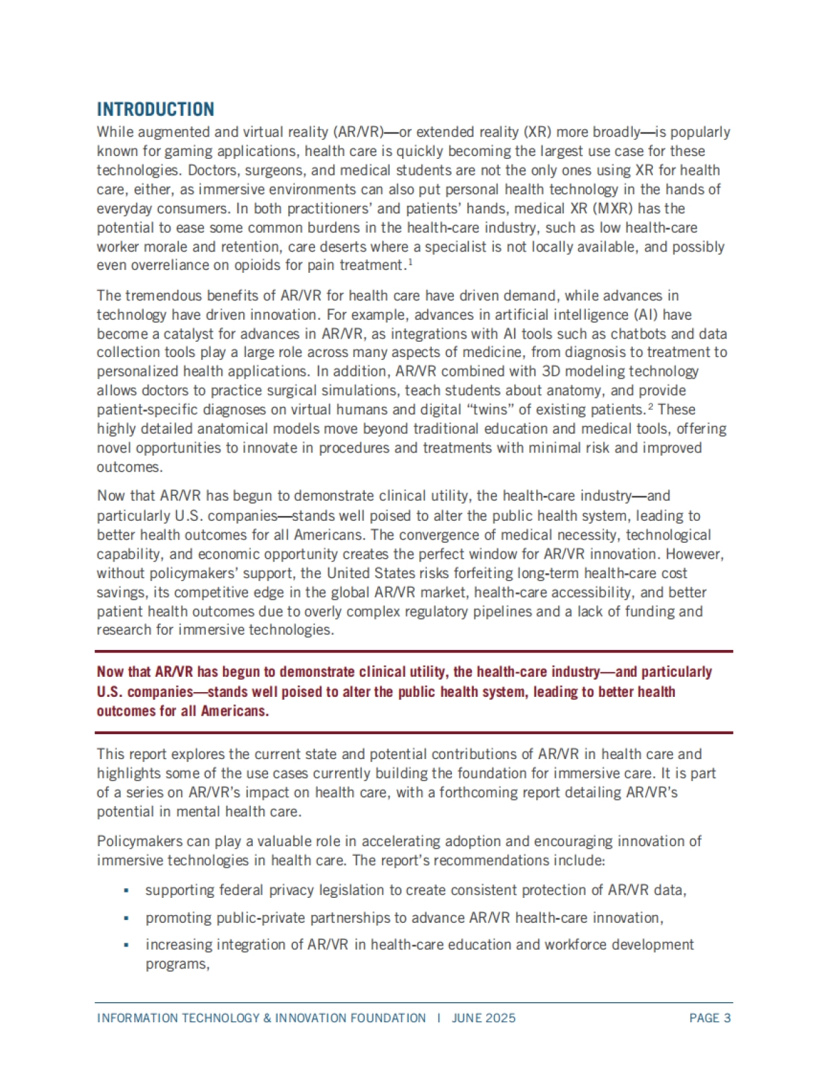 2025 年AR&VR在医疗领域中的应用潜力研究报告(英文版)-ITIF_第3页
