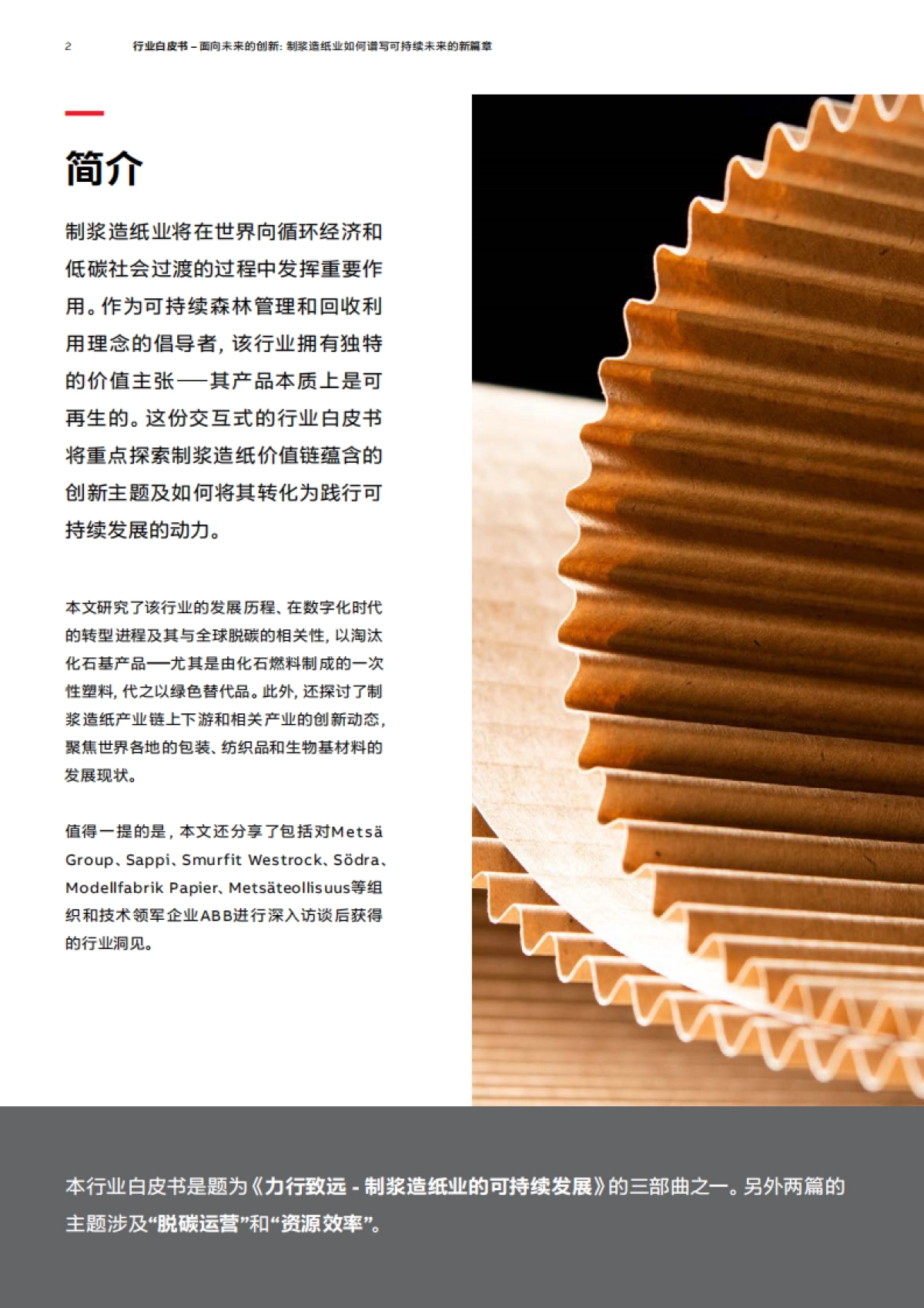 2025年面向未来的创新：制浆造纸业如何谱写可持续未来的新篇章白皮书-ABB_第2页