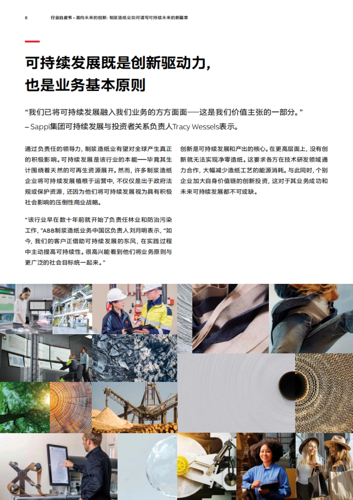 2025年面向未来的创新：制浆造纸业如何谱写可持续未来的新篇章白皮书-ABB_第8页