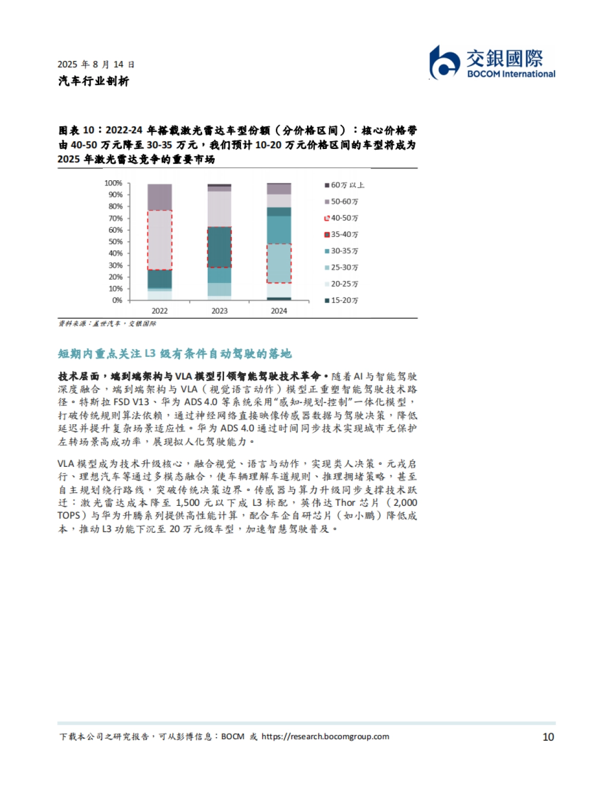 人形机器人系列（2）：从汽车智驾到机器人：激光雷达的“双轨革命”-交银国际_第10页