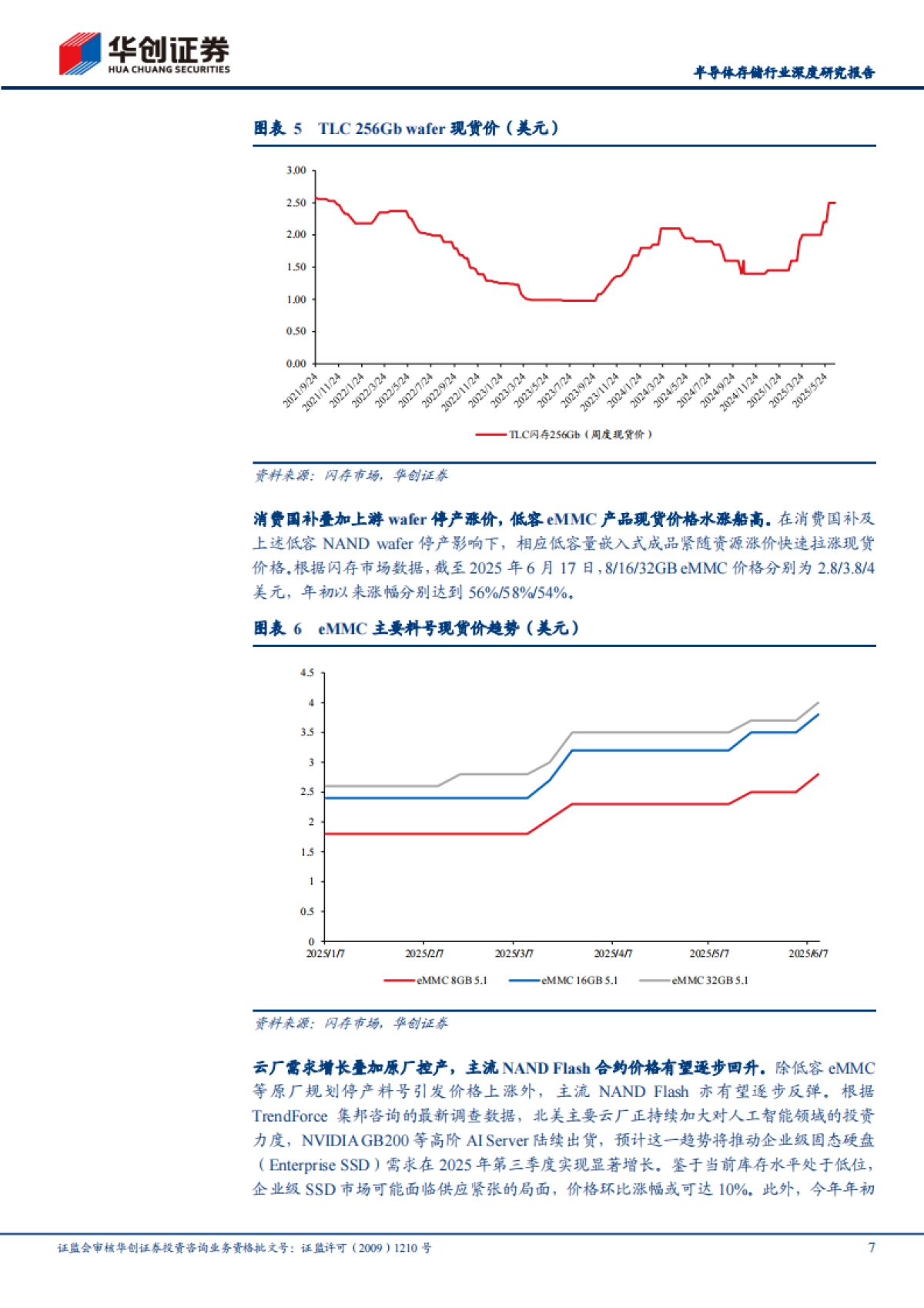 半导体存储行业深度研究报告：供需双振驱动价格持续上扬，企业级存储国产化加速推进-华创证券_第7页