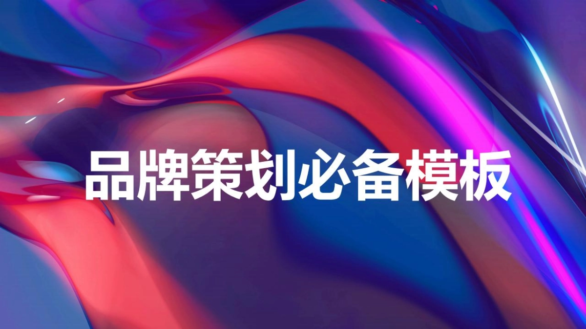 品牌策划必备模板_第1页