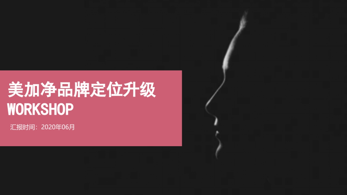 美加净品牌定位升级workshop_第1页