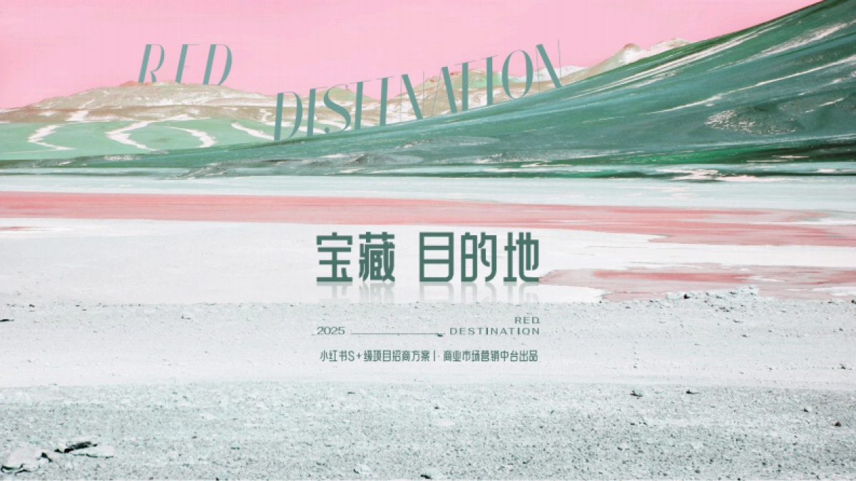 2025小红书S+级项目《宝藏目的地》招商方案_第1页
