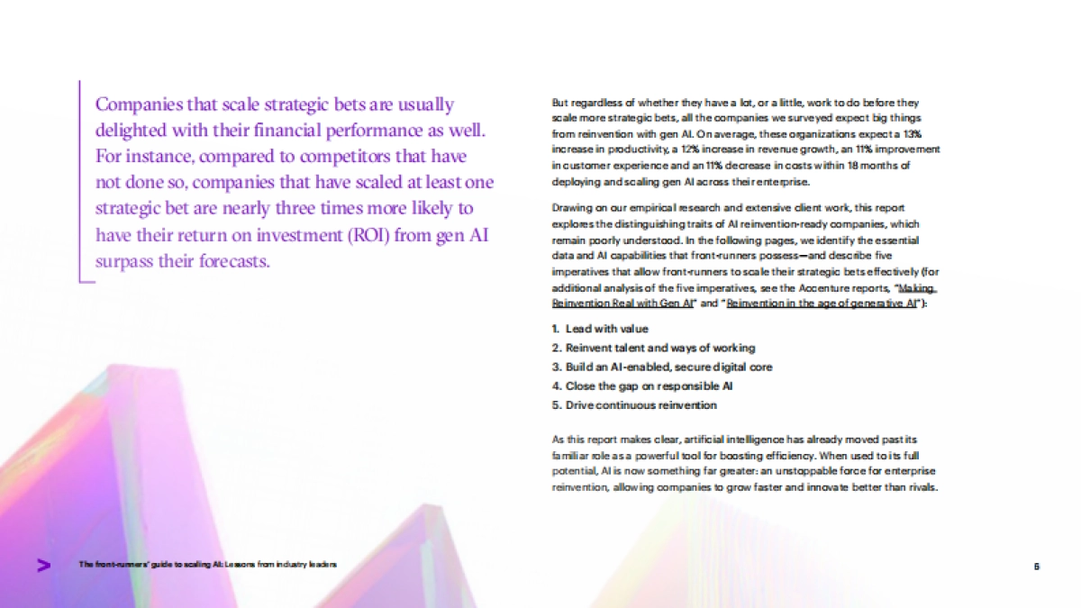 AI规模化先行者指南_行业领导者的经验-埃森哲_第6页