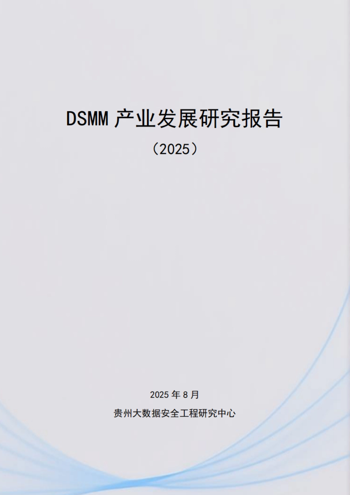 DSMM产业发展研究报告（2025）-贵州大数据安全工程研究中心_第1页
