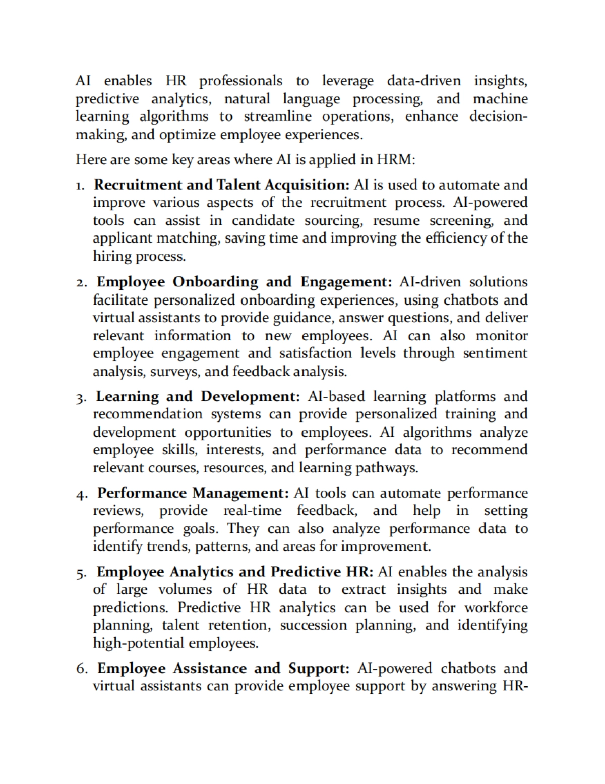 2023年人工智能在人力资源管理中的应用：用AI革命性地改造人力资源管理报告（英文版）-Yashas Publication_第5页