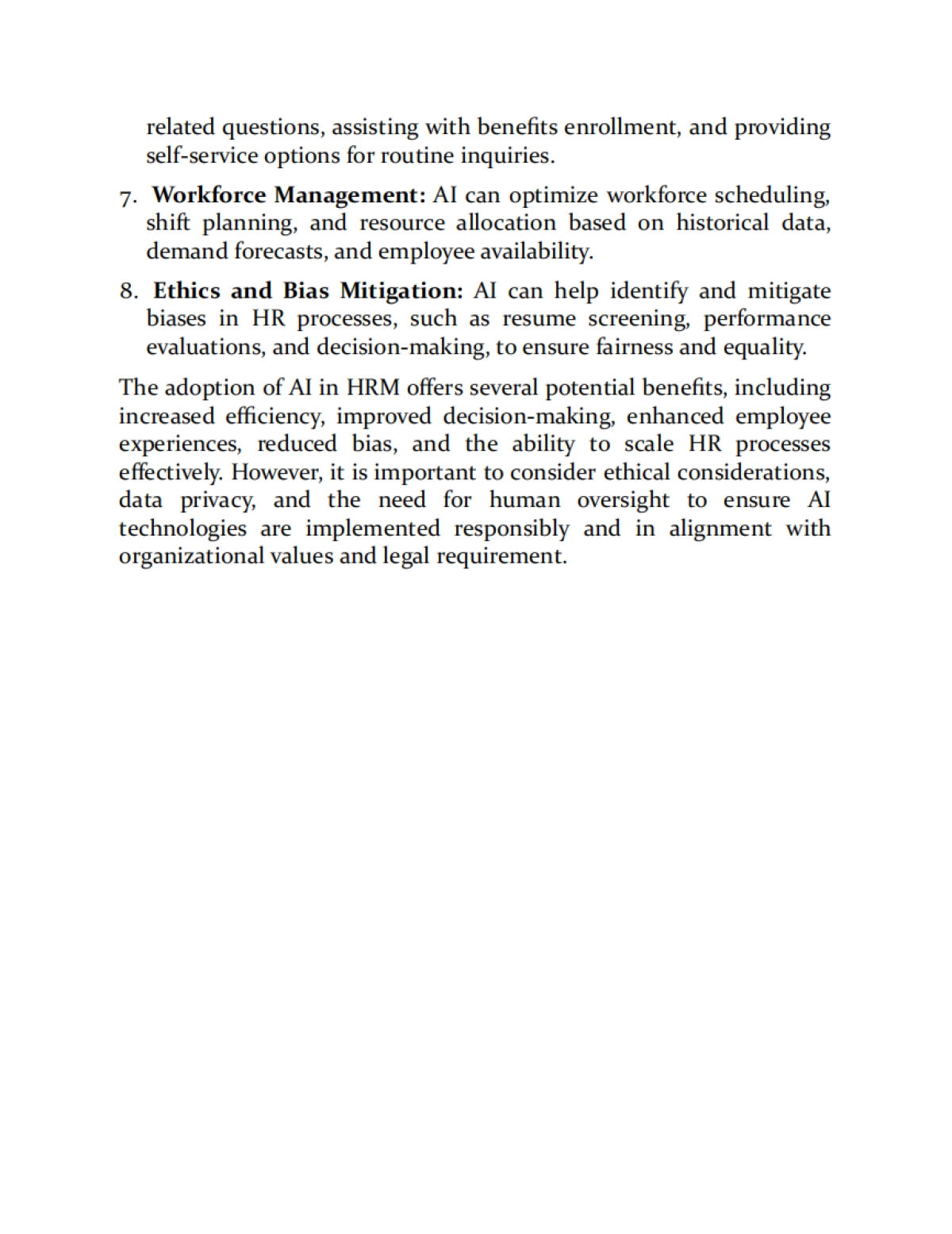 2023年人工智能在人力资源管理中的应用：用AI革命性地改造人力资源管理报告（英文版）-Yashas Publication_第6页