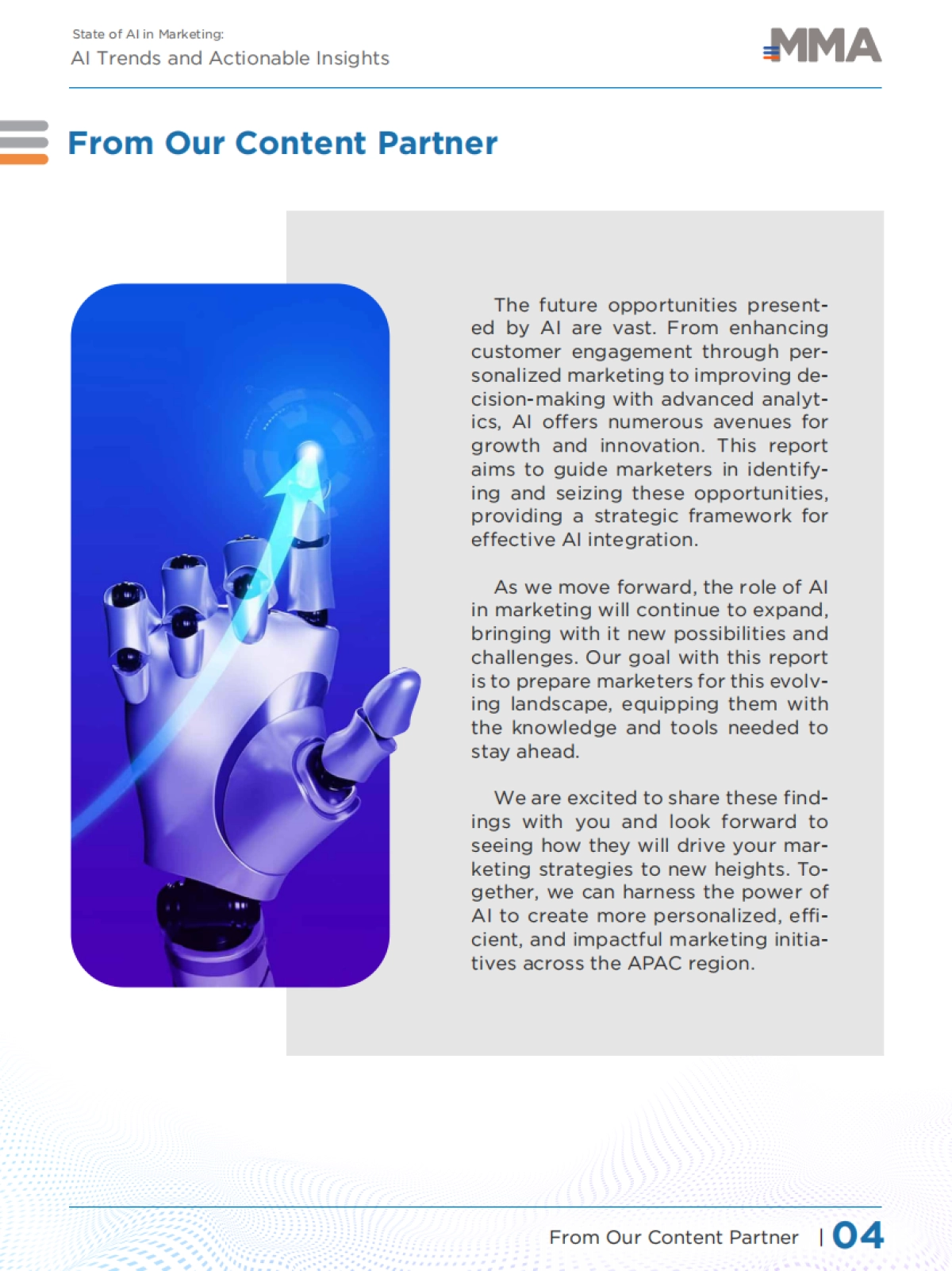 2024年营销中的人工智能现状:人工智能趋势与可操作见解报告(英文版)-MMA_第5页