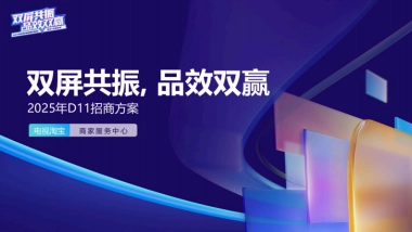 淘宝25年双11招商方案
