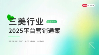 三美行业2025小红书平台营销通案（生活美容、美发造型、美甲美睫）
