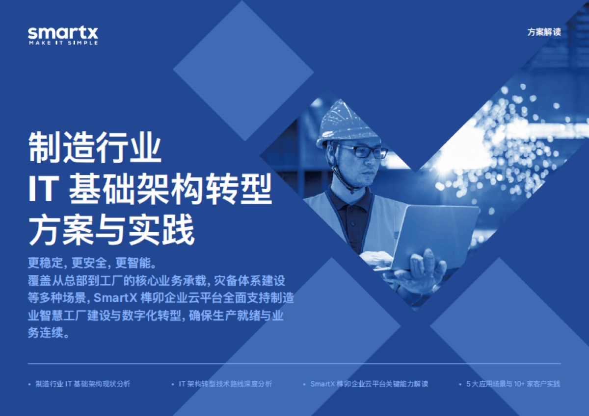 2025年制造行业IT基础架构转型方案与实践报告-SmartX_第1页