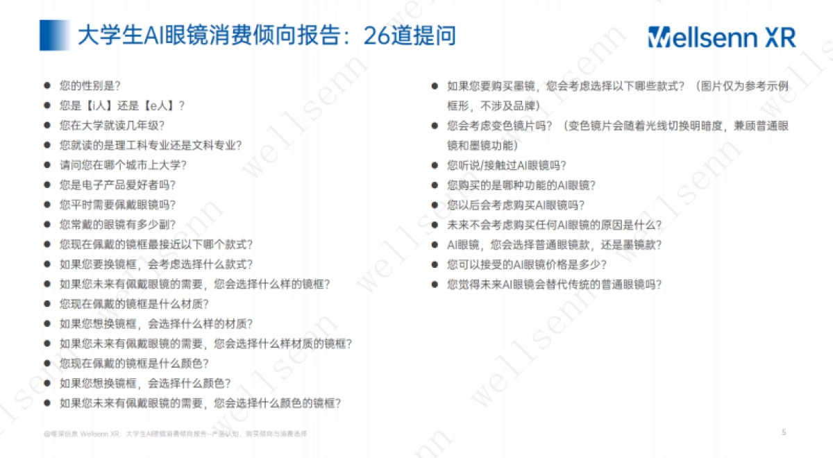 大学生AI眼镜消费倾向调研报告：产品认知、购买倾向与款式偏好_第5页