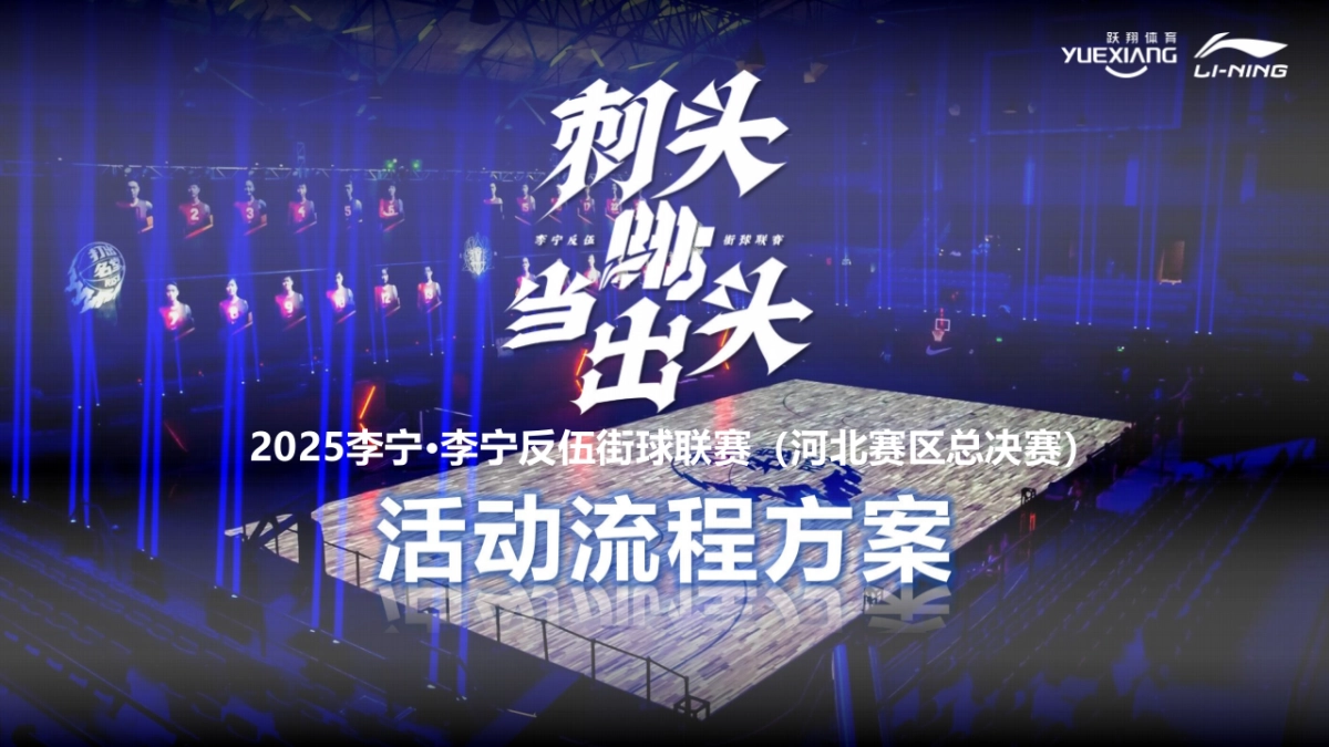 2025运动品牌李宁街头篮球赛活动方案_第1页