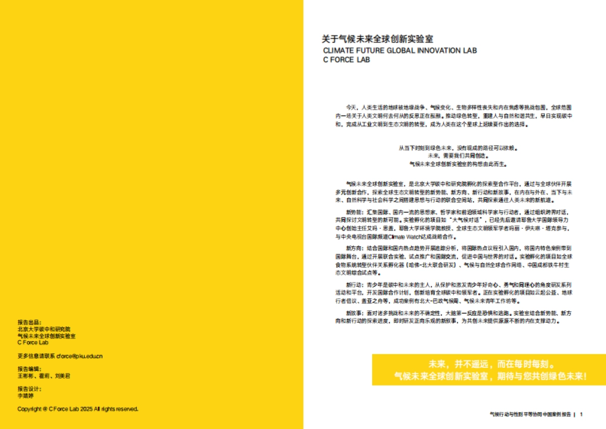 2025年气候行动与性别平等协同中国案例报告-C Force_第2页