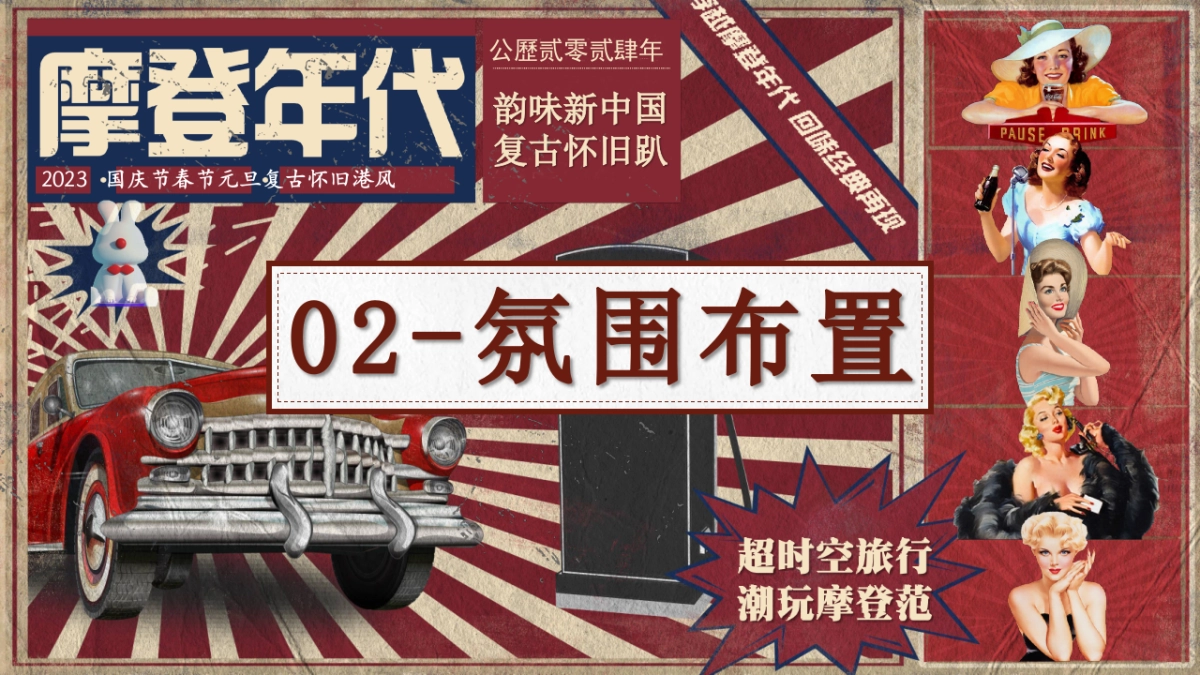 2024商业地产景区汽车国庆节复古怀旧港风游园「摩登年代 超时空旅行主题」活动策划方案_第7页