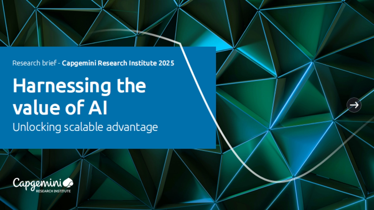 2025年驾驭人工智能(AI)价值 解锁规模化竞争优势报告(英文版)-凯捷Capgemini_第1页