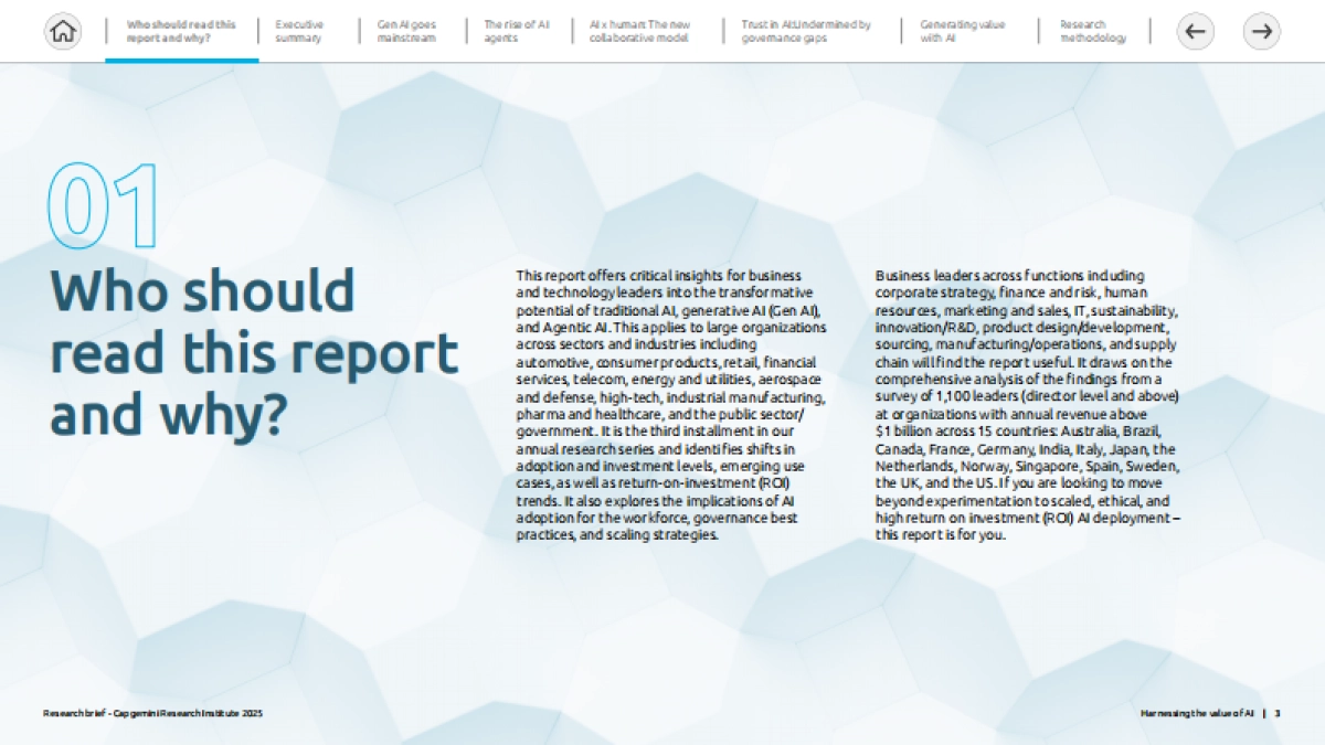 2025年驾驭人工智能(AI)价值 解锁规模化竞争优势报告(英文版)-凯捷Capgemini_第3页