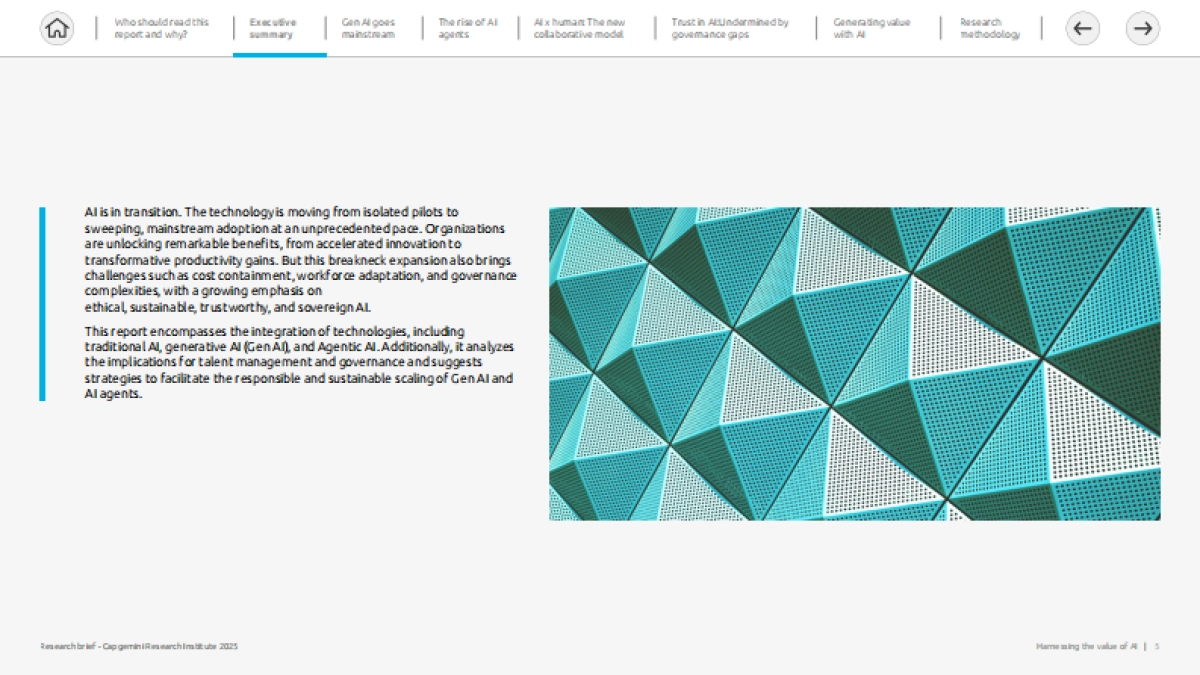 2025年驾驭人工智能(AI)价值 解锁规模化竞争优势报告(英文版)-凯捷Capgemini_第5页