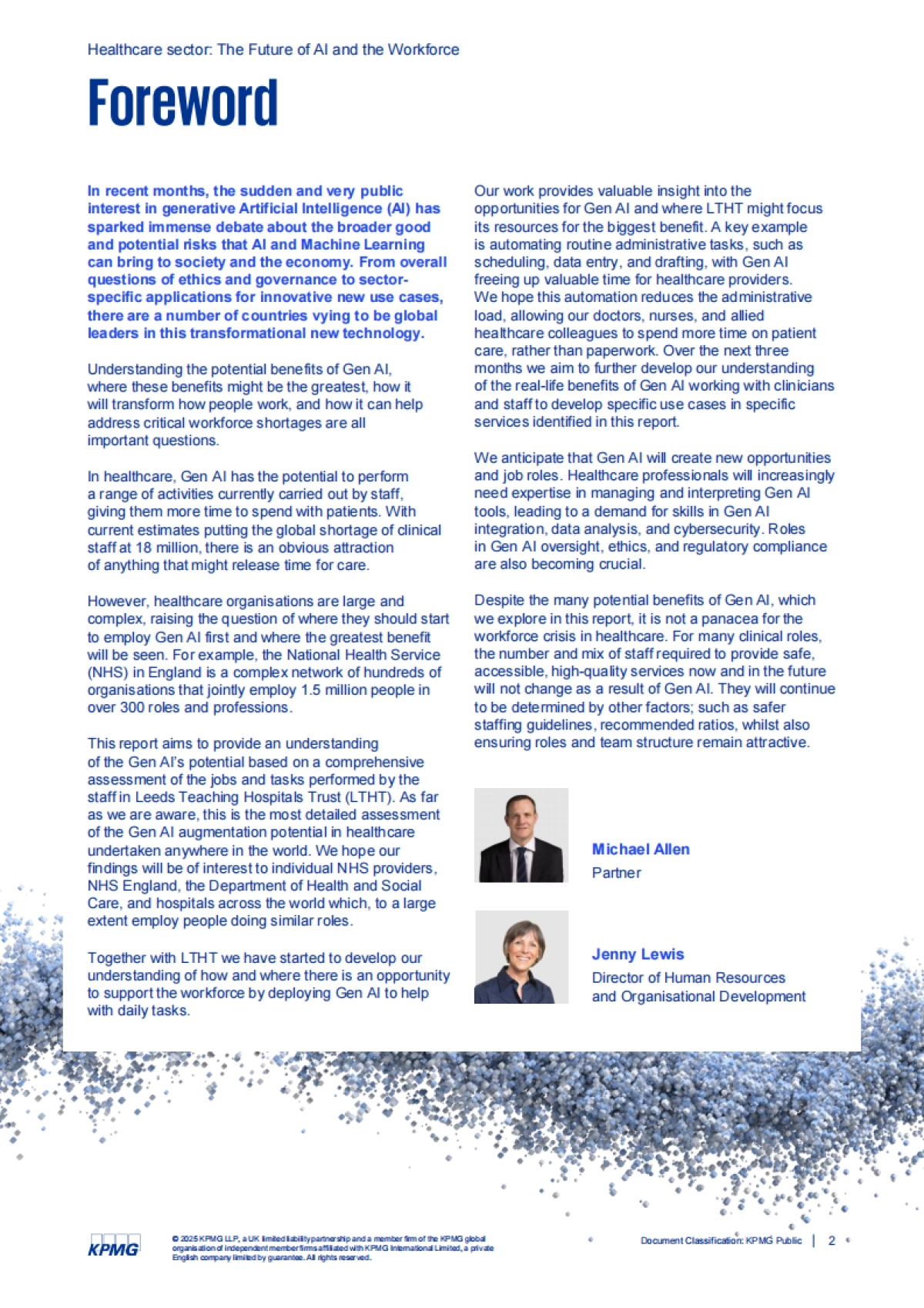 2025年未来AI与劳动力:生成式AI对医疗行业岗位的影响研究报告(英文版)-毕马威_第2页